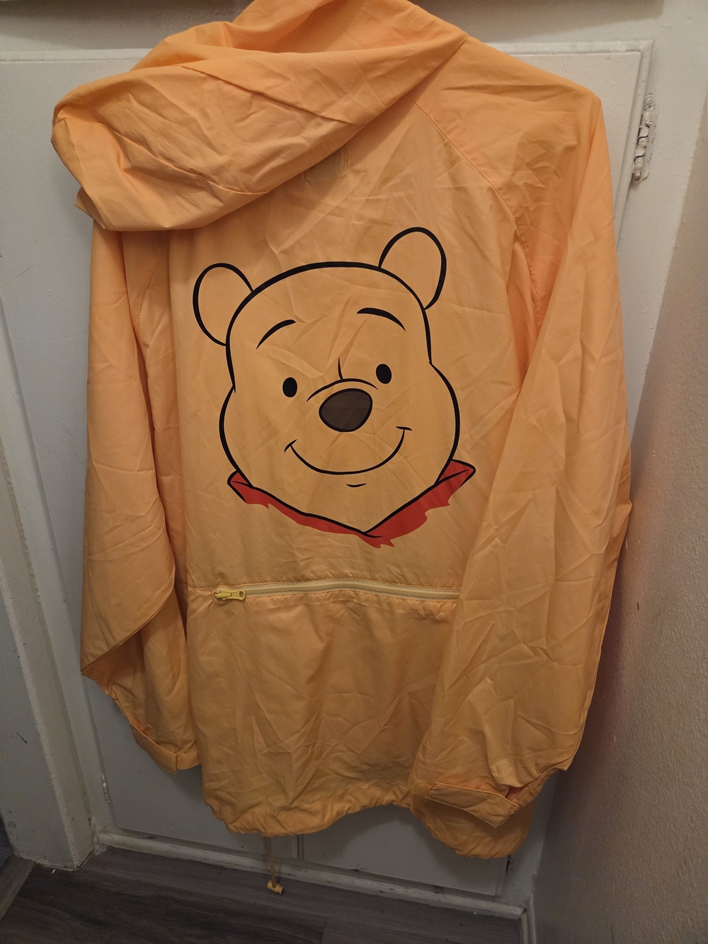 Orange Winnie the Pooh Hooded Rain Jacket
